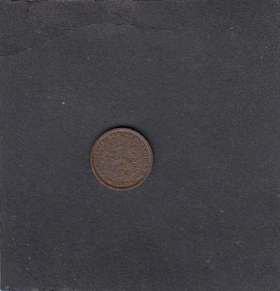 Beschrijving: 1/2 Cent WILHELMINA 